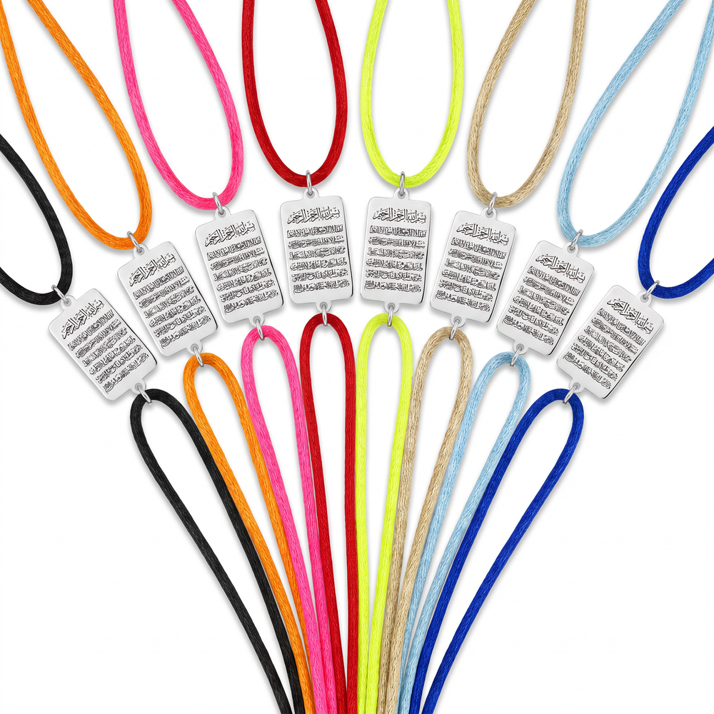 All 8 cord colours: black, orange, neon pink, red, neon yellow, champagne gold, light blue, royal blue